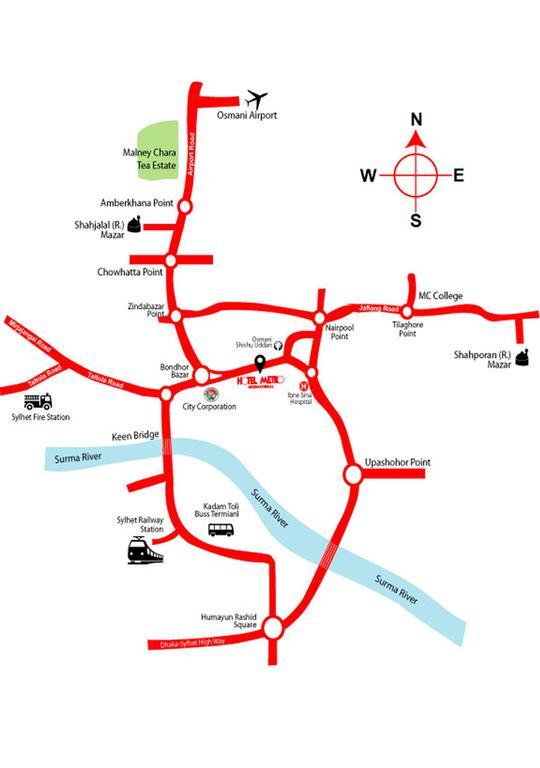 Hotel Metro International Силет Екстериор снимка